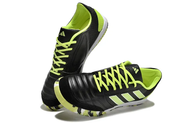 Adidas Copa Black Green লো-টপ চামড়া এবং মেশের উপরের অংশ ইনডোর সকার জুতা 7