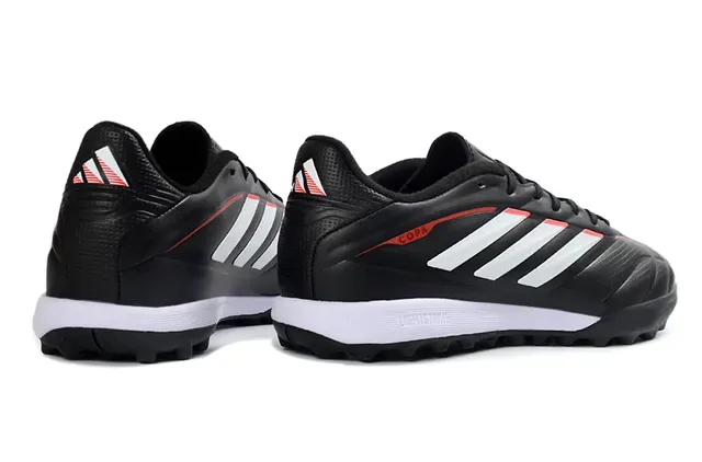 Adidas Copa কালো সাদা সিন্থেটিক আপার তিন স্ট্রাইপ সাইড ব্র্যান্ডিং টার্ফ সকার শু 5