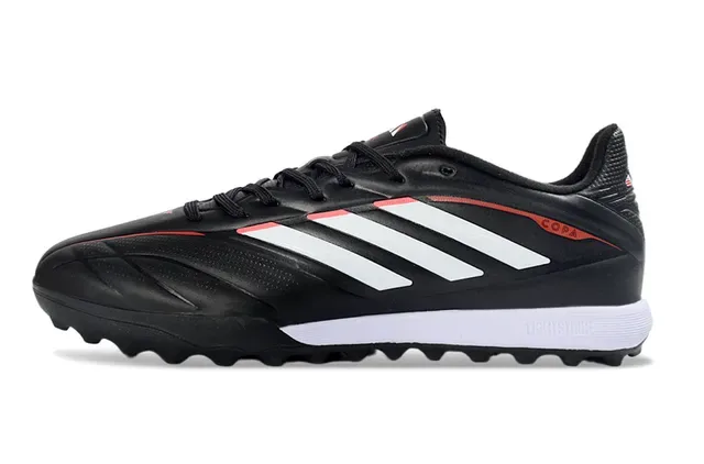 Adidas Copa কালো সাদা সিন্থেটিক আপার তিন স্ট্রাইপ সাইড ব্র্যান্ডিং টার্ফ সকার শু 7