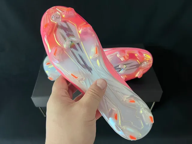 Adidas F50 Dégradé Blanc Rose Terrain Ferme Chaussures de football 2