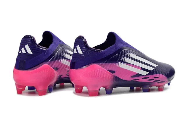 Adidas F50 Violet Rose Low-Cut Sock-Fit Upper Gradient Colorway Terrain Ferme Chaussures de football 5