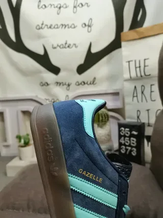 Adidas Gazelle Navy and Mint Lifestyle Sneakers 3