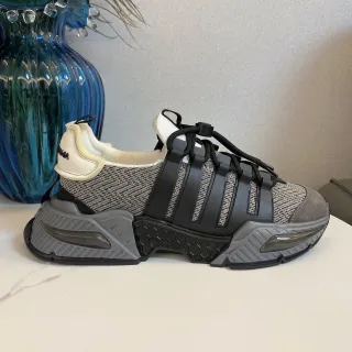 Adidas 灰黑厚底平台针织鞋面生活方式运动鞋