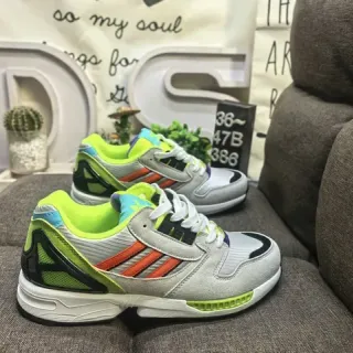 Adidas رمادي أخضر شبكة متعددة الطبقات ودايم علوي Bold TPU Cage Overlay أحذية رياضية