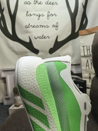 Adidas أخضر أبيض كيت أب علوي ميدسول رغوة مصممة حذاء رياضي 3