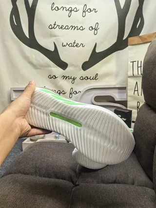 Adidas أخضر أبيض كيت أب علوي ميدسول رغوة مصممة حذاء رياضي 4