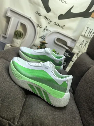 Adidas أخضر أبيض كيت أب علوي ميدسول رغوة مصممة حذاء رياضي 7