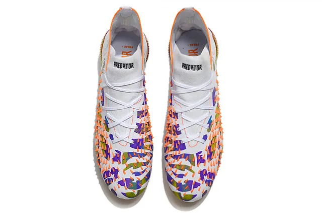 Adidas Multicolore Coupe Haute Conforme aux Chaussettes Col Camouflage Supérieur Sol Ferme Chaussures de Football 13