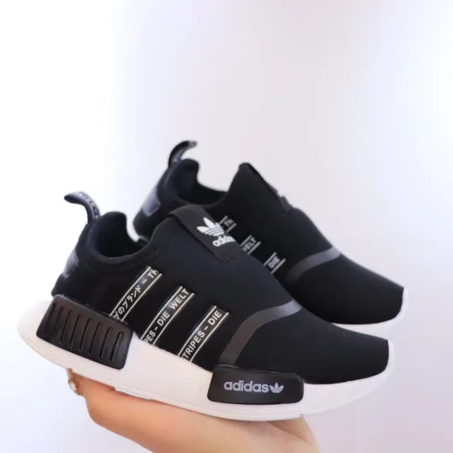 Adidas NMD White Multicolor Slip-On Construction Boost Midsole Lifestyle Sneakers 4