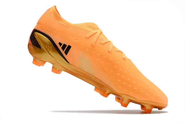 Adidas Naranja Dorado Upper de Knit Engineered Plataforma Translucida Tierra Firme Zapatos de Fútbol 2