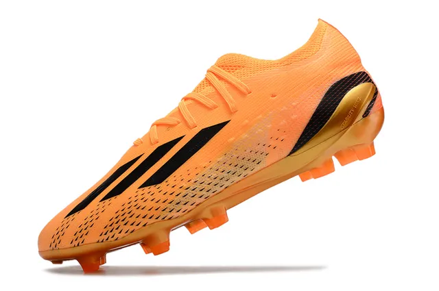 Adidas Naranja Dorado Upper de Knit Engineered Plataforma Translucida Tierra Firme Zapatos de Fútbol 3