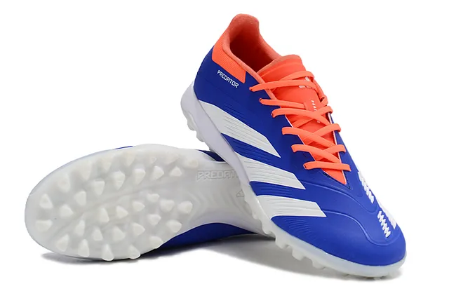 Adidas Predator Turf নীল কমলা সাদা টার্ফ ফুটবল জুতো 4