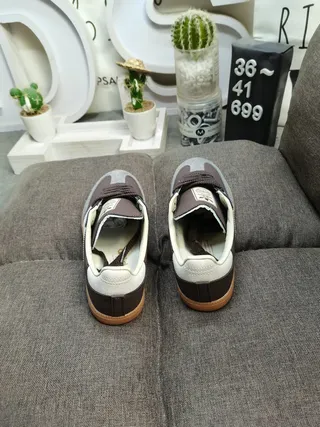 Adidas Samba Brown and Gray Lifestyle Sneakers 8