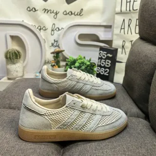 Adidas Samba OG بيج شبكي و سويد أحذية رياضية للأسلوب الحياتي