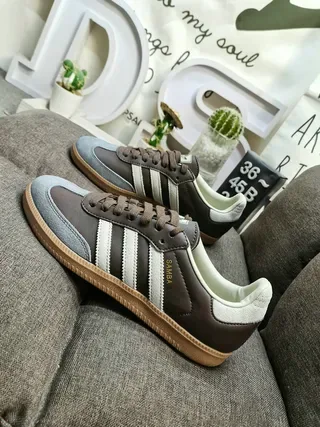 Adidas Samba OG Marrón Gris Blanco Zapatillas Lifestyle 7