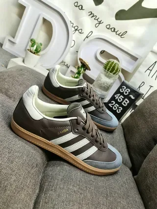 Adidas Samba OG Marrón Gris Blanco Zapatillas Lifestyle 9