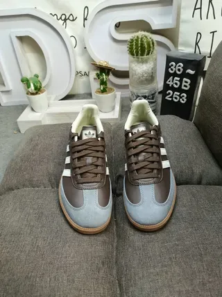Adidas Samba OG Marrón Gris Blanco Zapatillas Lifestyle 10