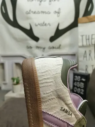 Adidas Samba Verde Oliva e Lavanda Sneakers Lifestyle 3