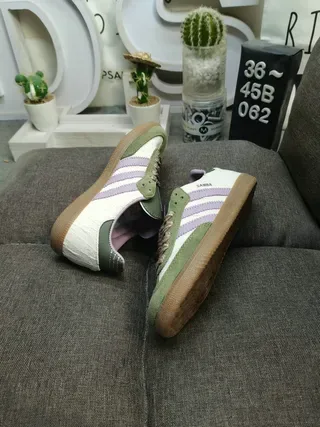 Adidas Samba Verde Oliva e Lavanda Sneakers Lifestyle 6