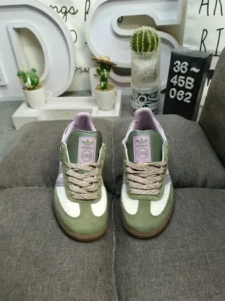 Adidas Samba Verde Oliva e Lavanda Sneakers Lifestyle 10