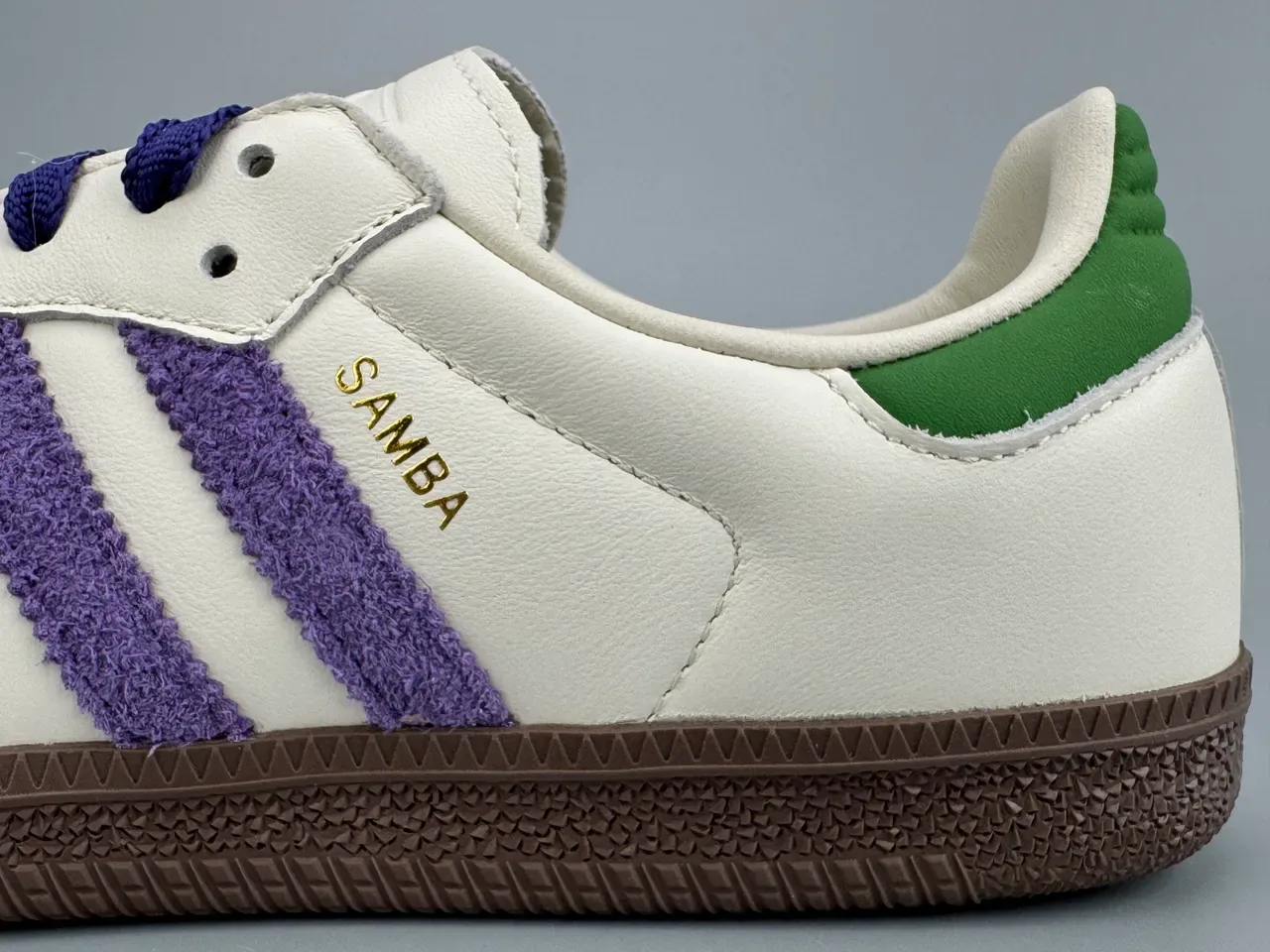 Adidas Samba Blanc Violet Marron Vert Lifestyle Sneakers 3