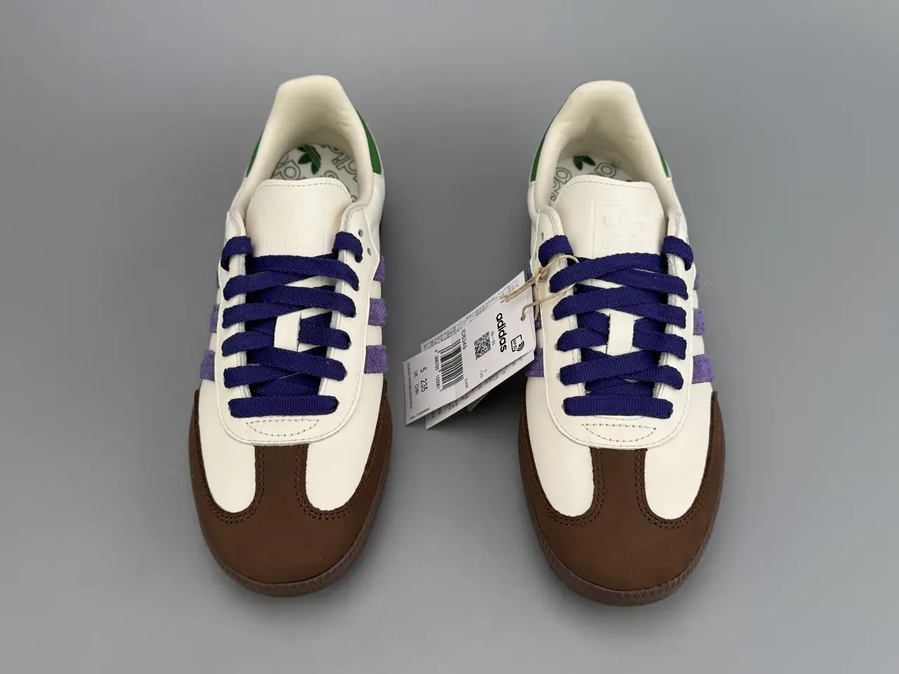 Adidas Samba Blanc Violet Marron Vert Lifestyle Sneakers 5