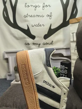 Adidas Spezial Tênis Lifestyle de Camurça Bege e Marinho 3