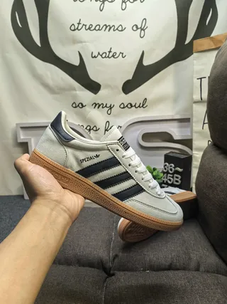 Adidas Spezial Tênis Lifestyle de Camurça Bege e Marinho 5