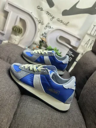 Adidas Spezial Blue Gray حذاء رياضي أسلوب حياة 7