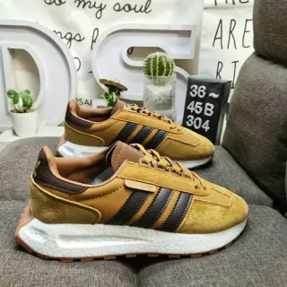 Adidas Spezial حذاء رياضي أسلوب حياة باللون الأصفر الخردل واللون البني من السويد