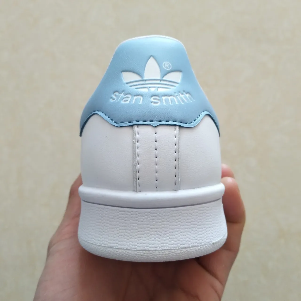 Adidas Stan Smith sneakers lifestyle blanc et bleu clair 16