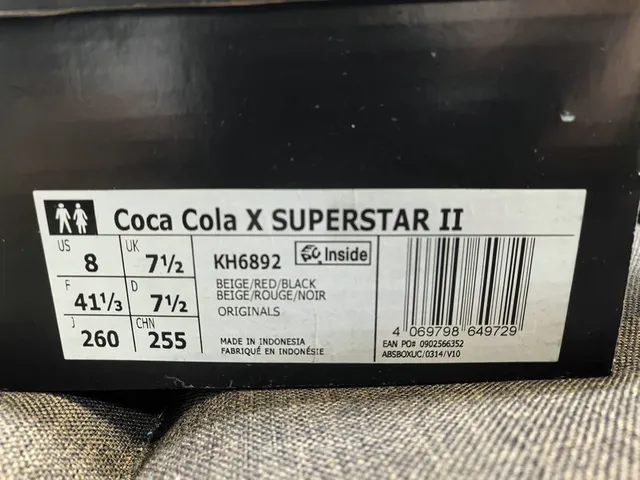 Adidas Superstar Collaboration Coca-Cola Off-White Lifestyle Sneakers 2