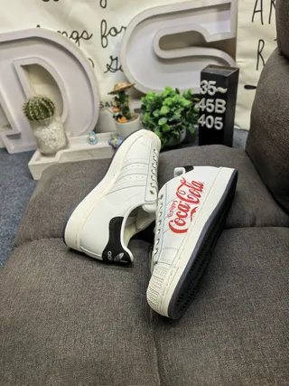 Adidas Superstar Collaboration Coca-Cola Off-White Lifestyle Sneakers 6
