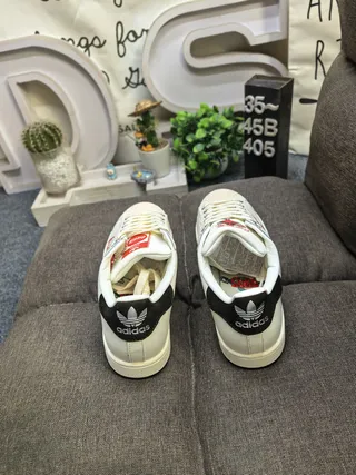 Adidas Superstar Collaboration Coca-Cola Off-White Lifestyle Sneakers 8