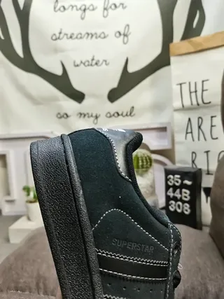 Adidas Superstar 深绿色麂皮生活休闲鞋 3
