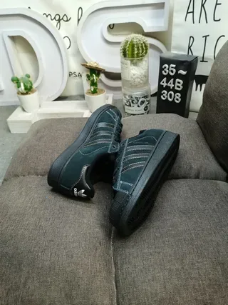 Adidas Superstar 深绿色麂皮生活休闲鞋 6