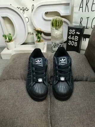 Adidas Superstar 深绿色麂皮生活休闲鞋 10