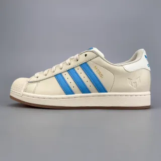 أديداس سوبرستار Off-White و Blue سنيكرز أسلوب الحياة