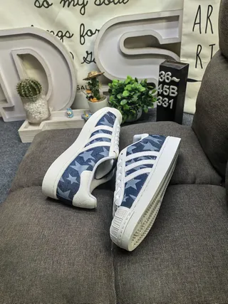 Adidas Superstar Chaussures Lifestyle Navy et Blanc à Impressions Stellaires 6