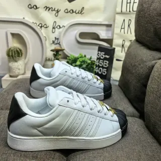 Adidas Superstar 白黑 Shell-Toe 生活方式运动鞋