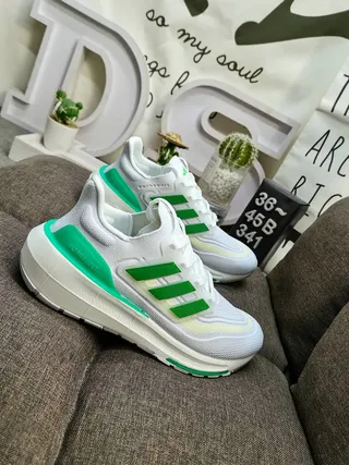Adidas Ultraboost zapatillas de correr negras blancas amarillas neón 18