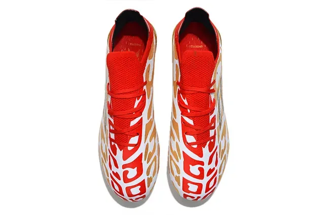 Adidas White Gold Low-Cut Cage Firm-Ground Soccer Shoes 2
