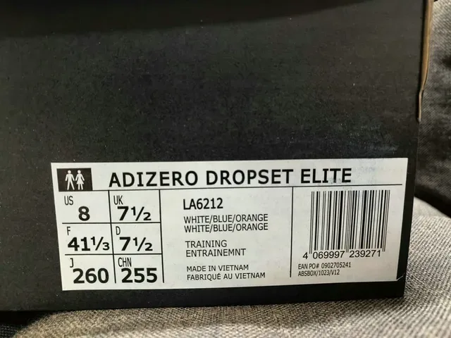 Adidas সাদা কমলা পারফোরেটেড মেশ আপার থ্রি-স্ট্রাইপ সাইড ব্র্যান্ডিং রানিং জুতা 2