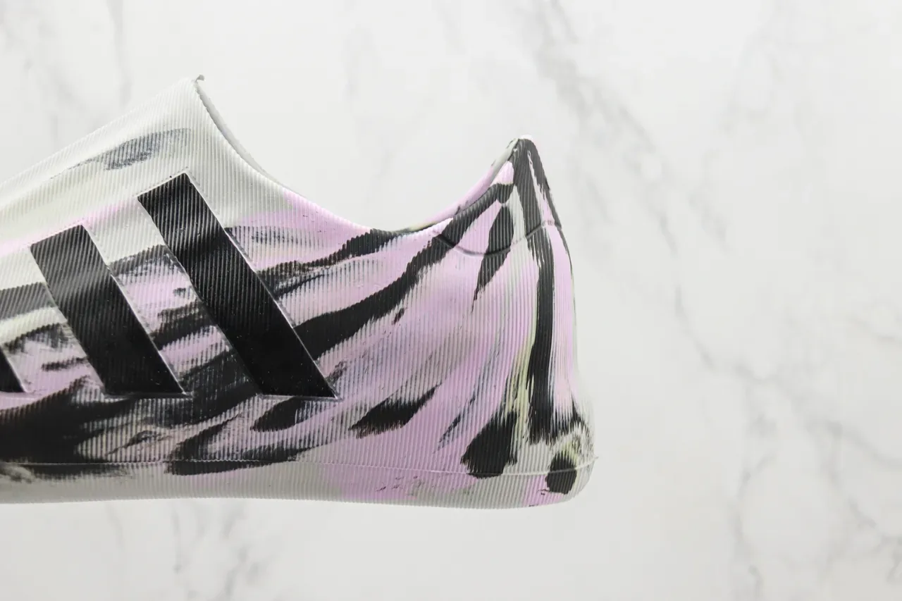 Adidas সাদা গোলাপি লেসহীন স্লিপ-অন রিবড নিট আপার লাইফস্টাইল স্নিকার্স 4