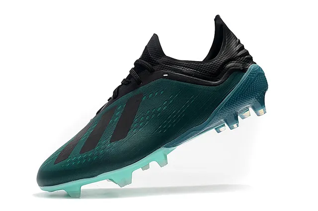 Adidas X Vert Transparente Coupe Basse Tige Synthétique Texturé Micro-Patterné Avant-Pied Terrain Ferme Chaussures de Football 4