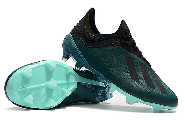 Adidas X Vert Transparente Coupe Basse Tige Synthétique Texturé Micro-Patterné Avant-Pied Terrain Ferme Chaussures de Football 5