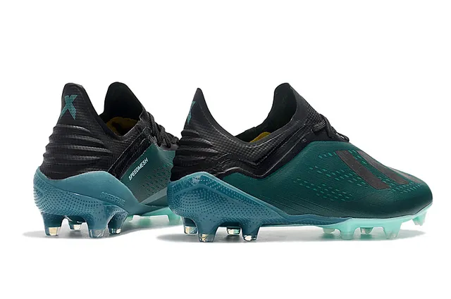 Adidas X Vert Transparente Coupe Basse Tige Synthétique Texturé Micro-Patterné Avant-Pied Terrain Ferme Chaussures de Football 7
