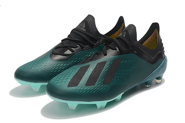 Adidas X Vert Transparente Coupe Basse Tige Synthétique Texturé Micro-Patterné Avant-Pied Terrain Ferme Chaussures de Football 8