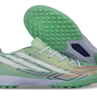 Adidas X Verde Branco Sapatos de futebol de corte baixo com upper sintético studs cónicos moldados para gramado