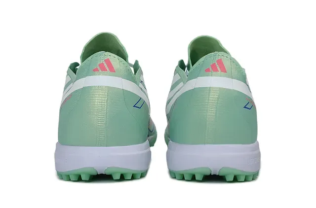 Adidas X Green White Low-Cut Synthetic Upper Molded Conical Studs Turf Soccer Shoes 4